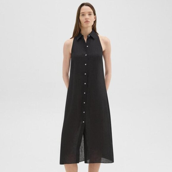 Theory Halter Neck Shirt Dress - Picture 1 of 7